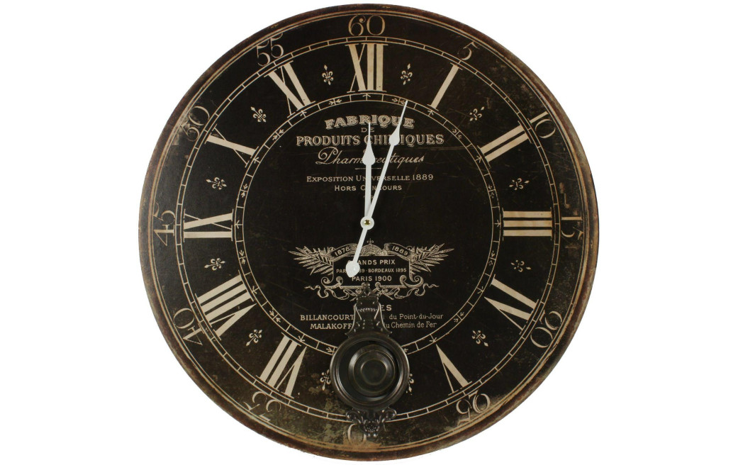 Antike Uhr Pendel Chemiefabrik 58cm
