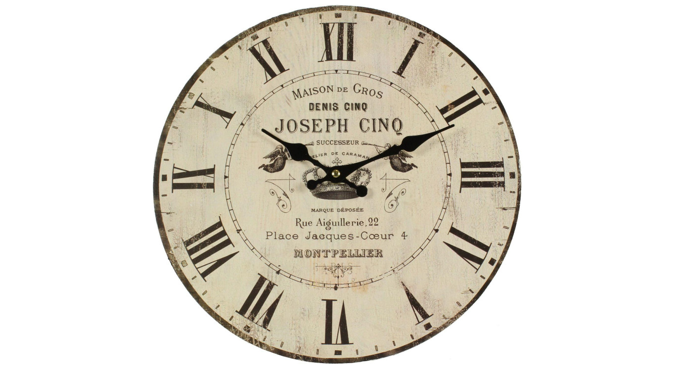 Horloge Ancienne Murale Maison De Gros 34cm