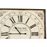 Horloge Ancienne Balancier Carre Château Noir 60cm