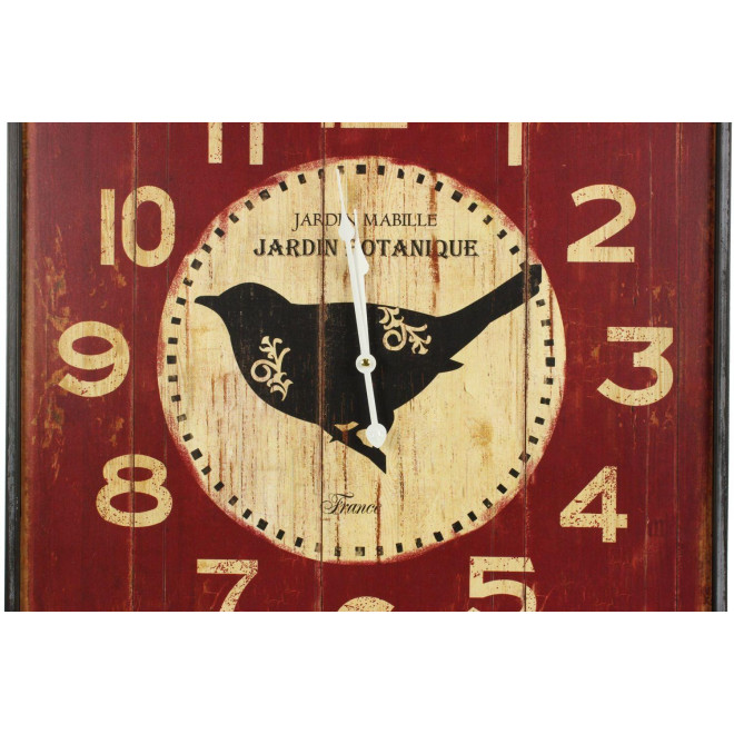 Antike Wanduhr Quadrat Botanischer Garten 60cm