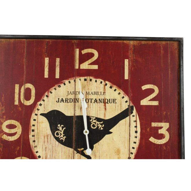 Horloge Ancienne Murale Carre Jardin Botanique 60cm