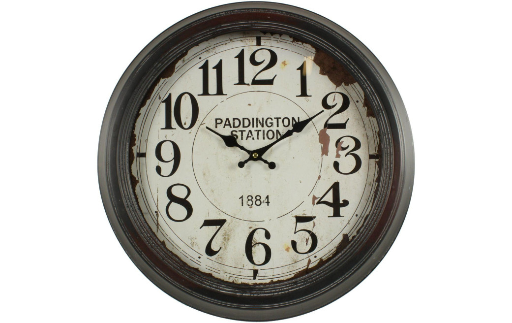 Alte Wanduhr Paddington Station 47cm