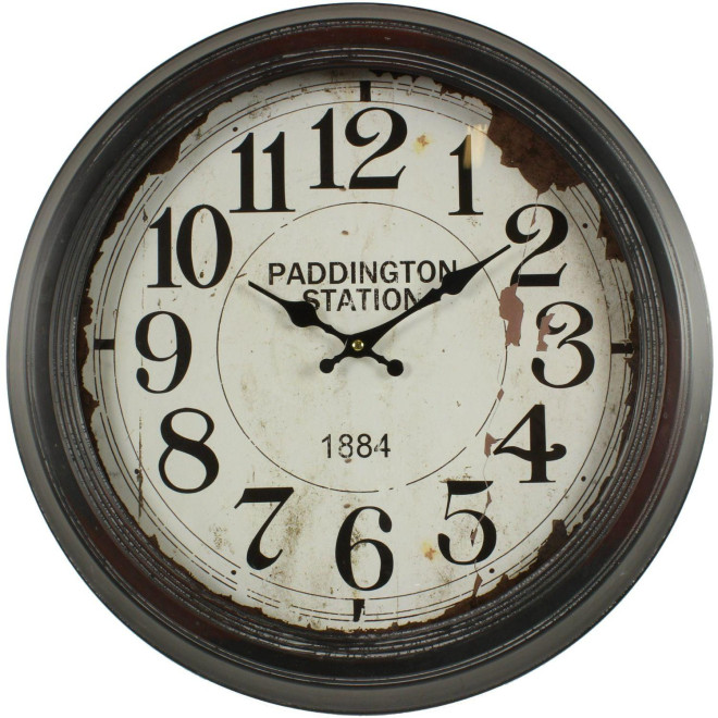 Alte Wanduhr Paddington Station 47cm