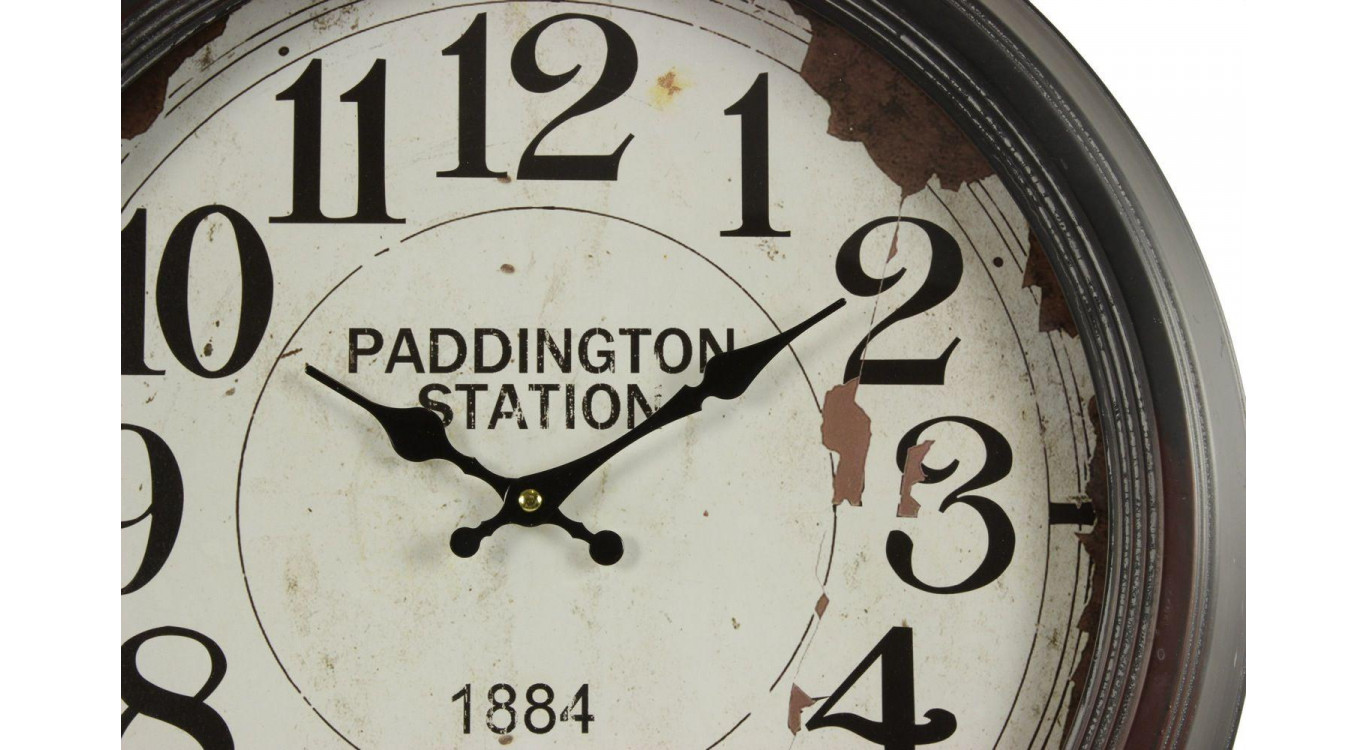 Alte Wanduhr Paddington Station 47cm