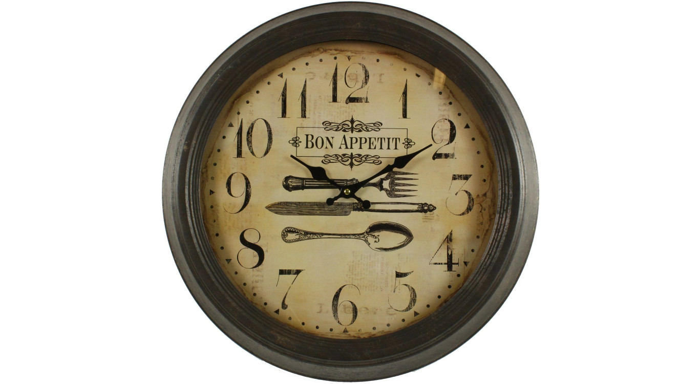 Horloge Ancienne Murale Bon Appétit 47cm