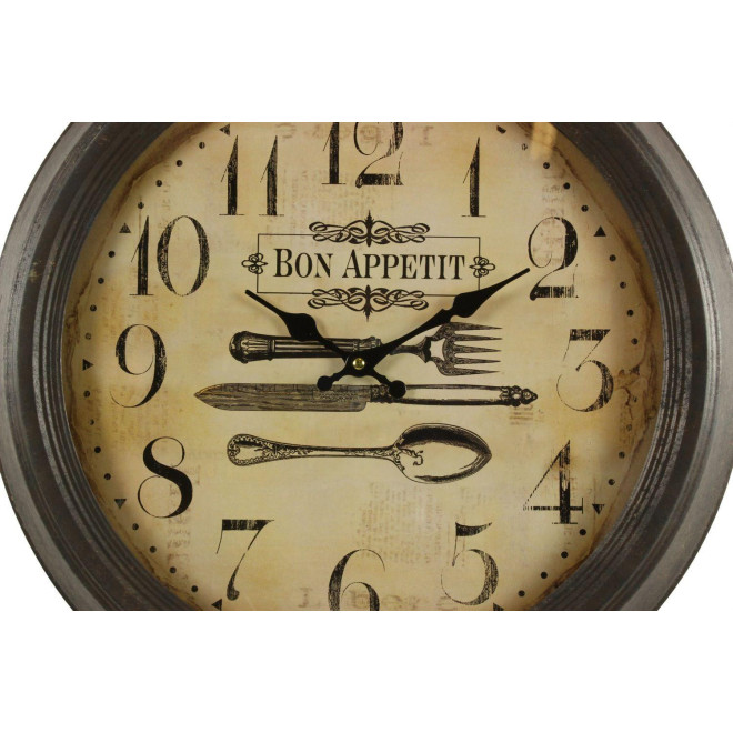 Antike Wanduhr Bon Appétit 47cm