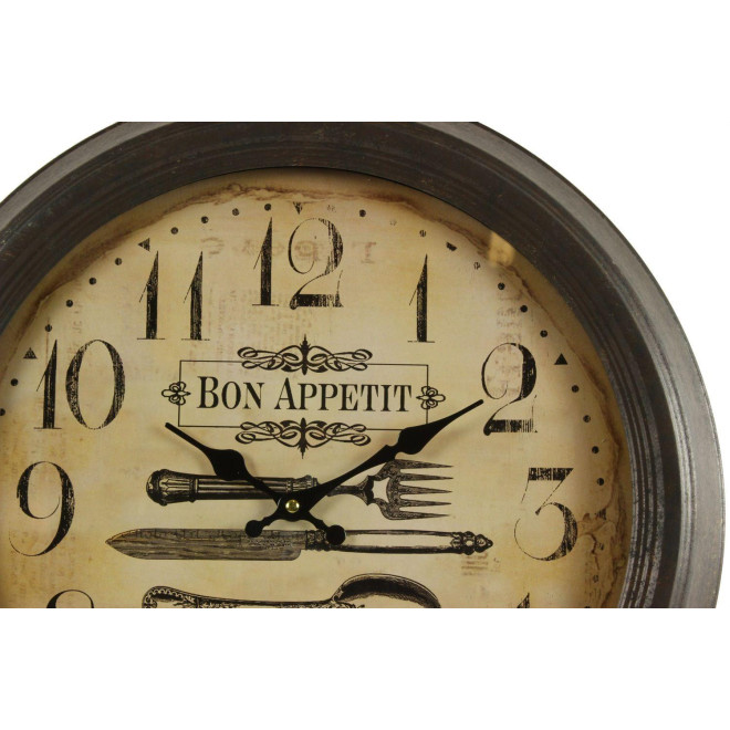 Antike Wanduhr Bon Appétit 47cm