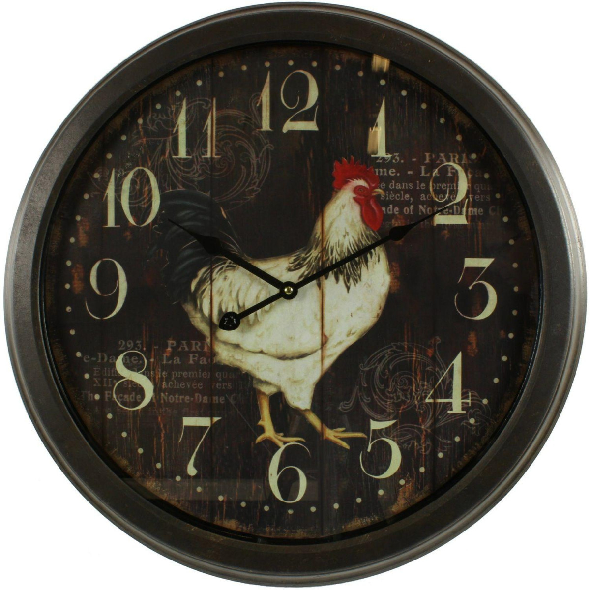 Horloge Ancienne Murale Coq 58cm
