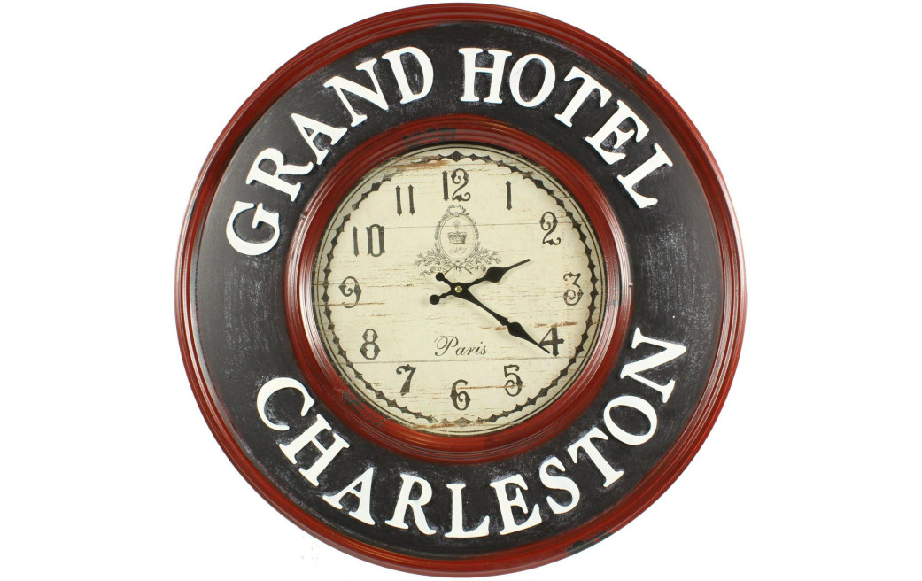 Horloge Ancienne Murale Grand Hôtel Charleston 59cm