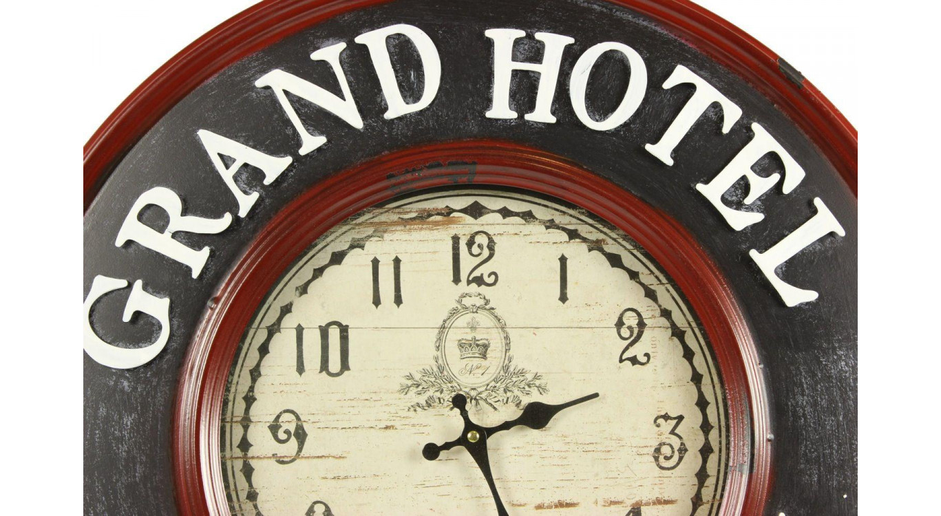 Horloge Ancienne Murale Grand Hôtel Charleston 59cm