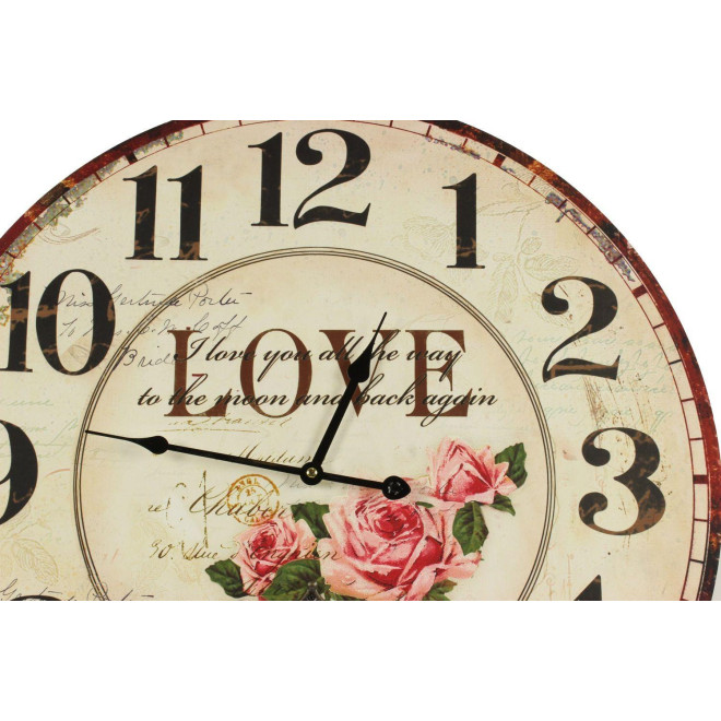 Horloge Ancienne Balancier Love 58cm