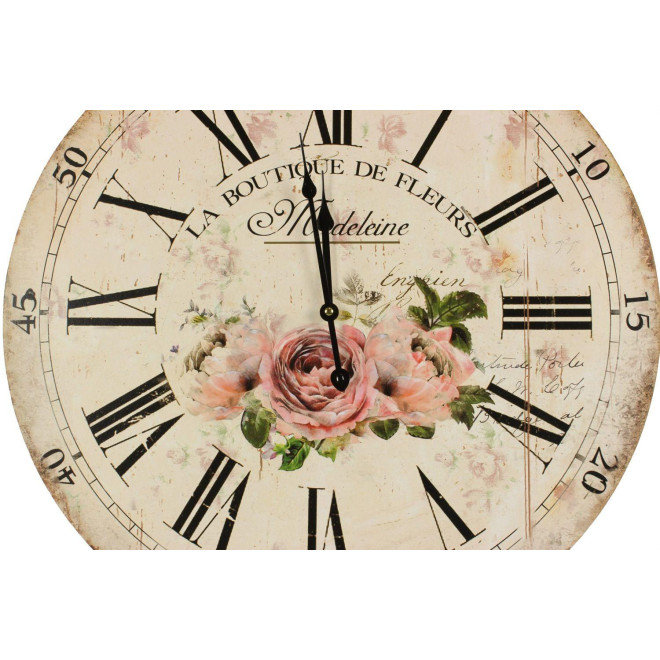 Horloge Ancienne Murale La Boutique De Fleurs 58cm
