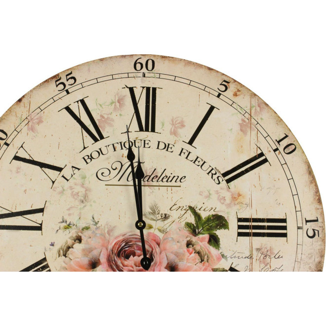 Horloge Ancienne Murale La Boutique De Fleurs 58cm