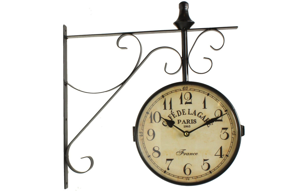 Antike Bahnhofsuhr Café De La Gare Paris 24cm