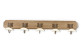 Coat hook Wood 5 hooks 74x14x9cm