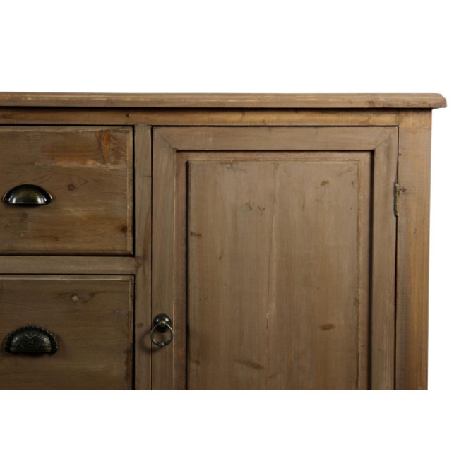 Meuble Semainier Chiffonnier Grainetier Bois 9 Tiroirs 210x54x90cm
