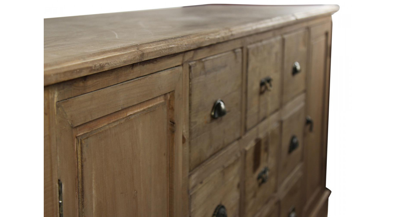 Wochenmöbel Chiffonnier Grainetier Bois 9 Schubladen 210x54x90cm