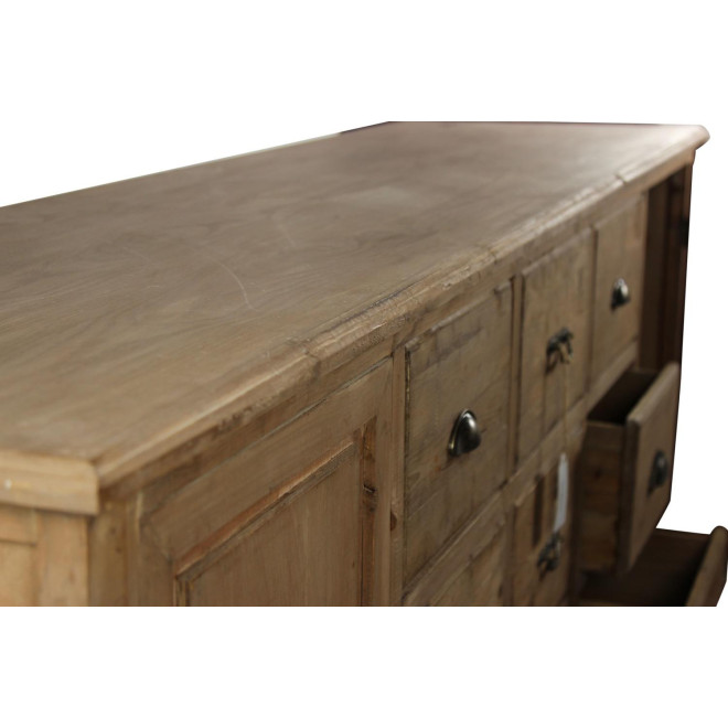 Meuble Semainier Chiffonnier Grainetier Bois 9 Tiroirs 210x54x90cm