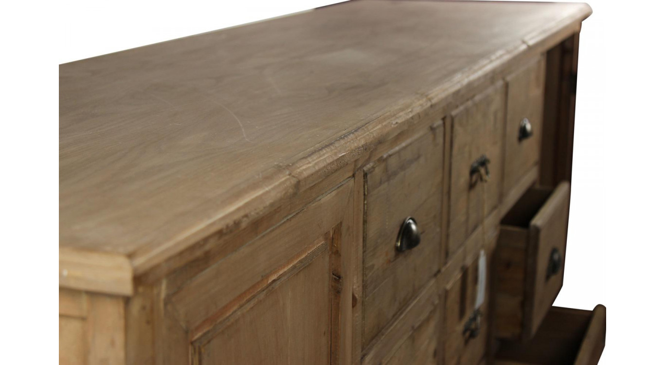 Wochenmöbel Chiffonnier Grainetier Bois 9 Schubladen 210x54x90cm
