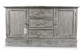 Anrichte mit 3 Schubladen Holz Cesure Weiß 119x38x64.5cm
