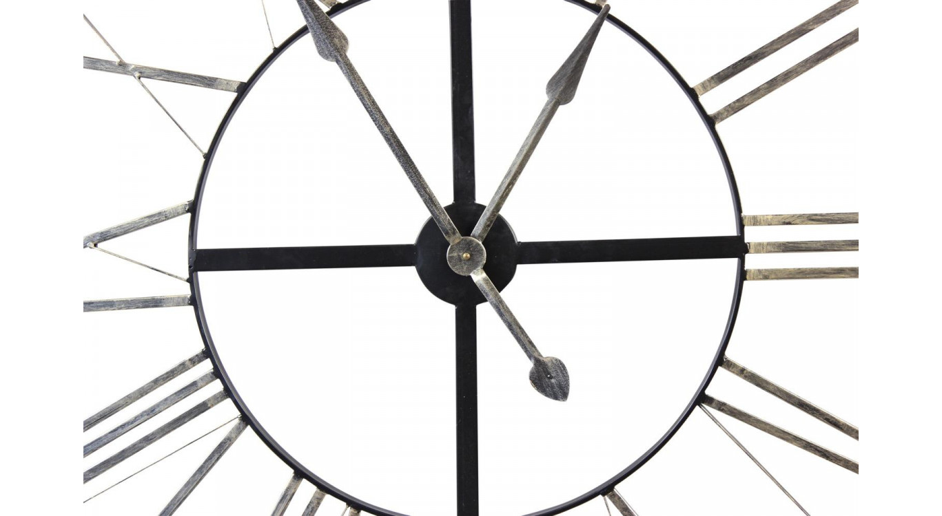 Grande Horloge Ancienne Fer Forgé 90cm