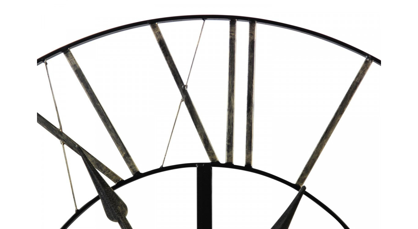 Große alte Uhr Schmiedeeisen 90cm