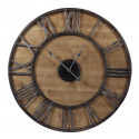 Große alte Uhr Schmiedeeisen Holz 80cm