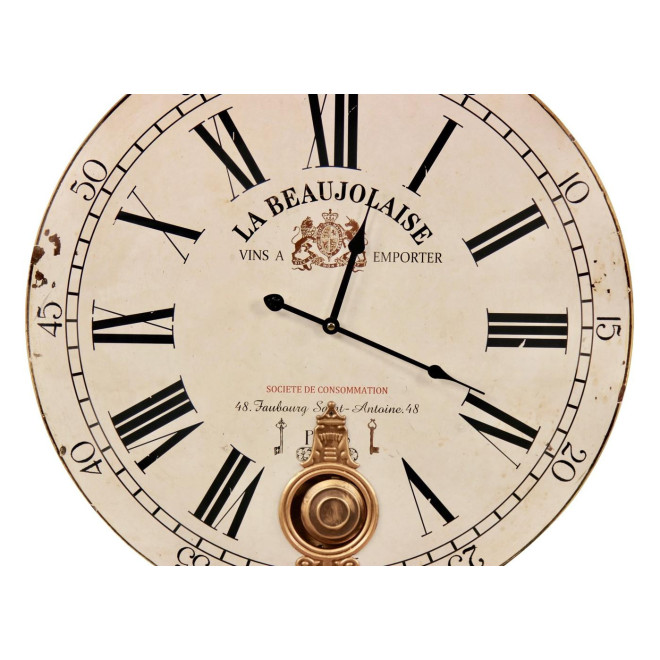 Horloge Ancienne Balancier La Beaujolaise 58cm