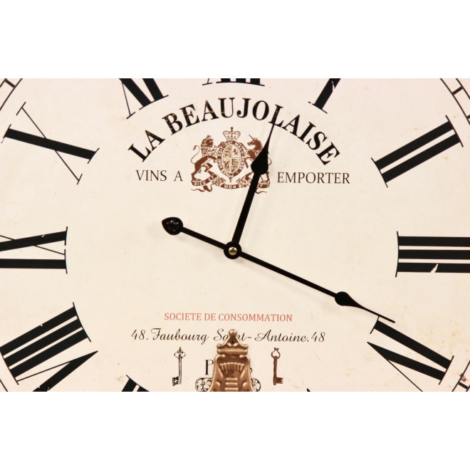 Horloge Ancienne Balancier La Beaujolaise 58cm