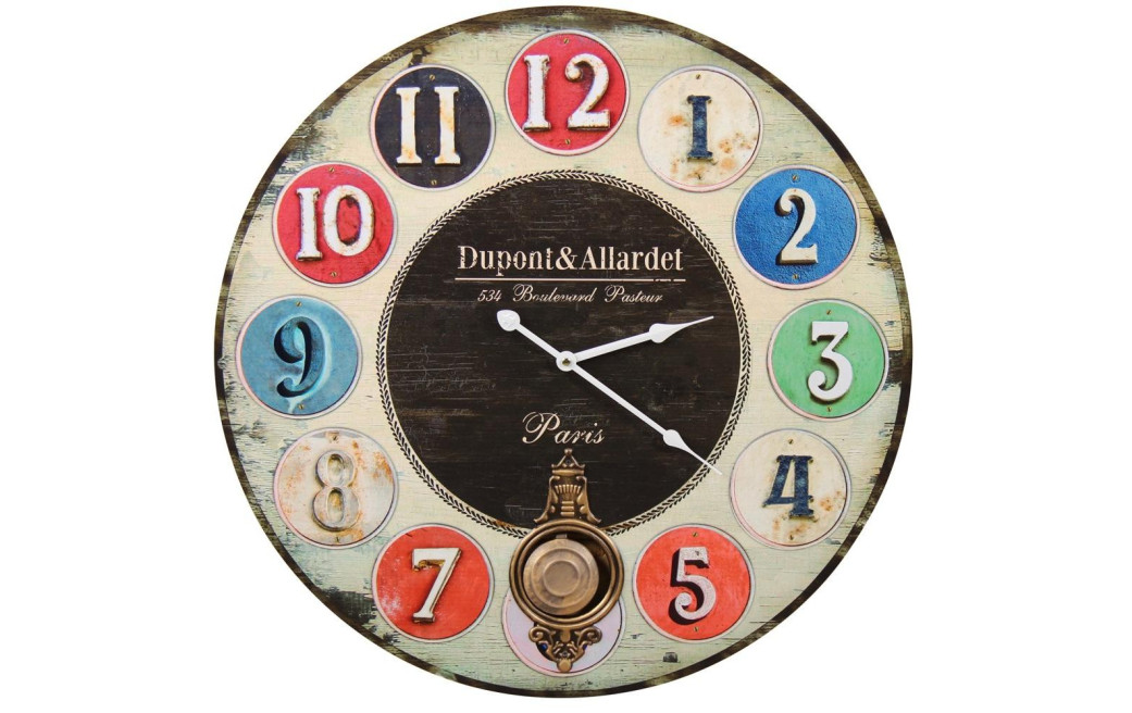 Horloge Ancienne Balancier Dupont & Allardet 58cm