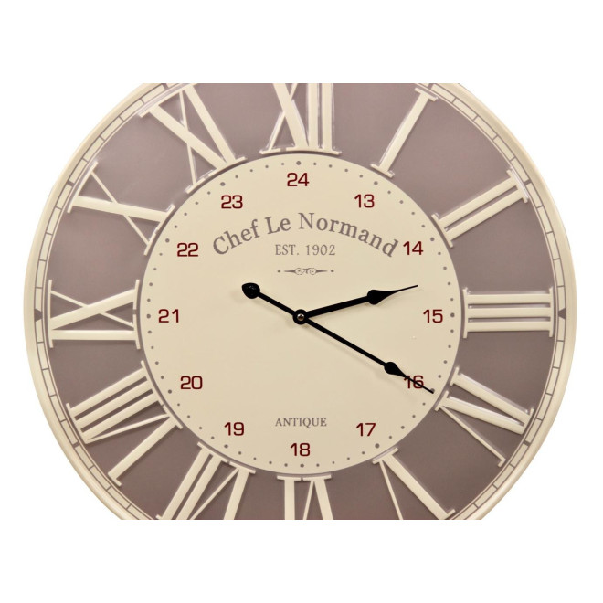 Horloge Ancienne Métal Chef Le Normand 58cm