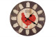 Alte Wanduhr Bistrot le Coq 34cm