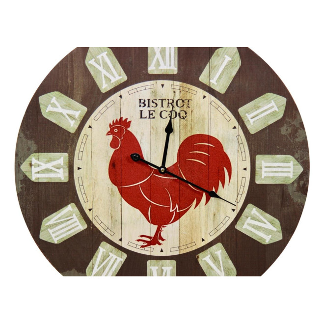 Horloge Ancienne Murale Bistrot le Coq 58cm
