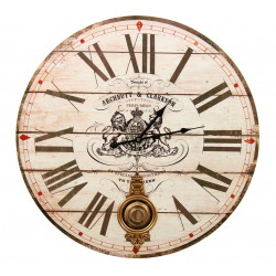 Horloge Ancienne Balancier Archbutt & Clarkson 58cm