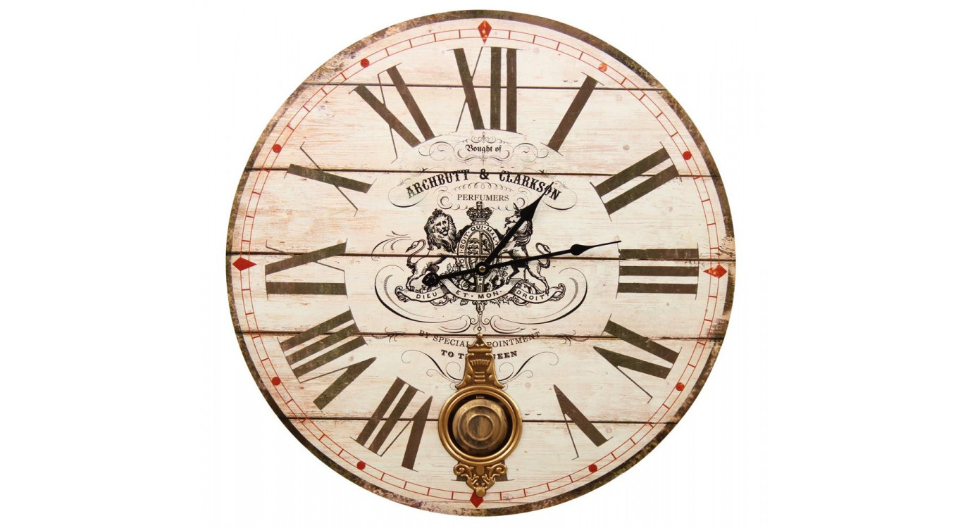 Horloge Ancienne Balancier Archbutt & Clarkson 58cm