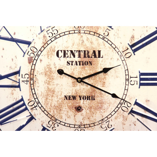 Antike Metalluhr Central Station New York 58cm