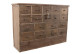 Grainetier Cómoda de madera 18 cajones 120x35x85cm