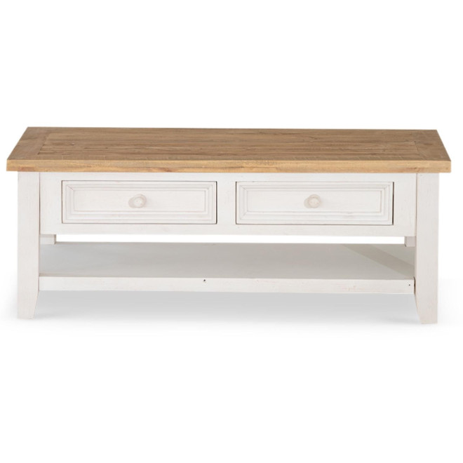 Unterschrank Aufbewahrung Holz Weiss Gestalten 2 Schubladen 120x60x45cm