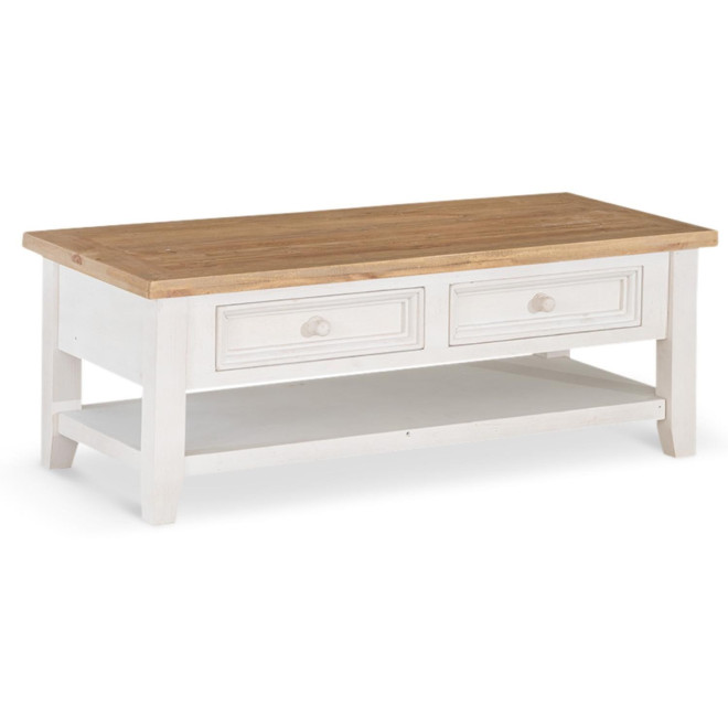 Unterschrank Aufbewahrung Holz Weiss Gestalten 2 Schubladen 120x60x45cm