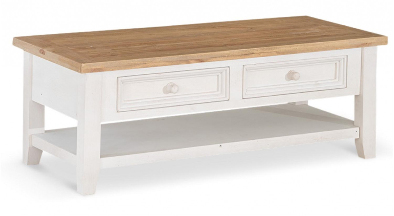Unterschrank Aufbewahrung Holz Weiss Gestalten 2 Schubladen 120x60x45cm
