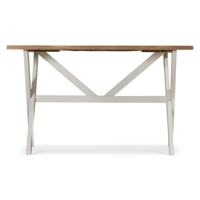 Table Haute Bois Blanc Césuré 160x105x88.5cm