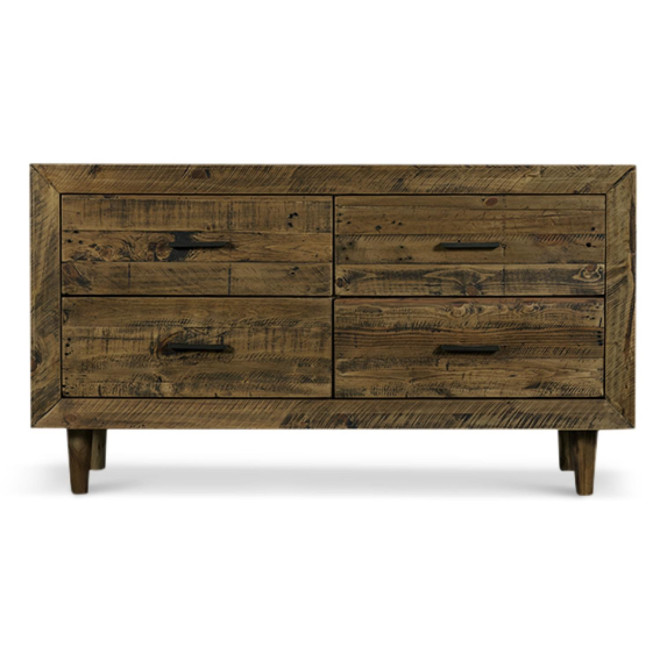 Meuble Bas Rangement Bois 120x40x68cm