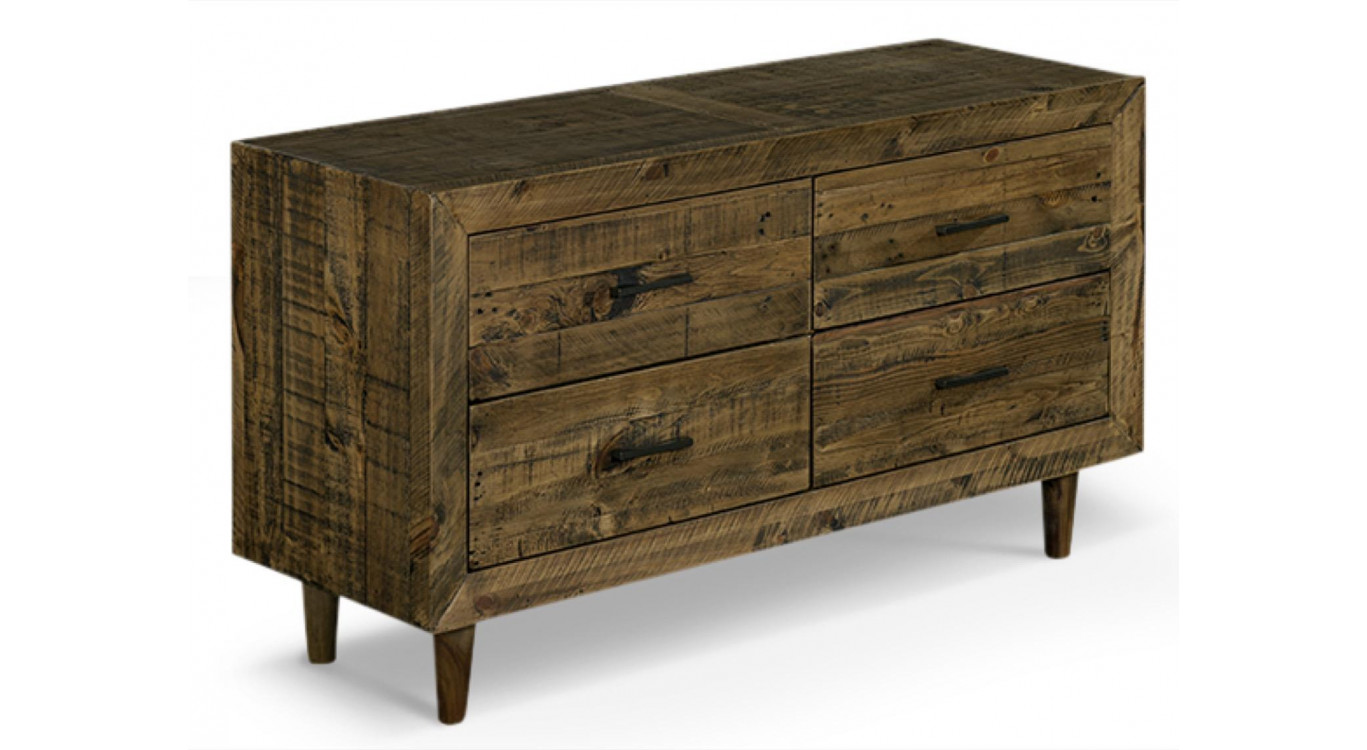 Meuble Bas Rangement Bois 120x40x68cm