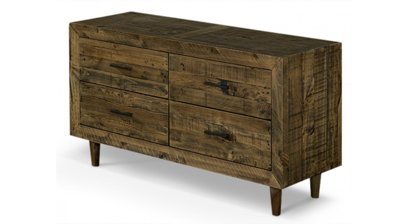 Meuble Bas Rangement Bois 120x40x68cm