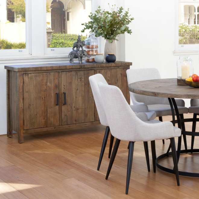 Meuble Bas Rangement Bois 150x45.5x86cm