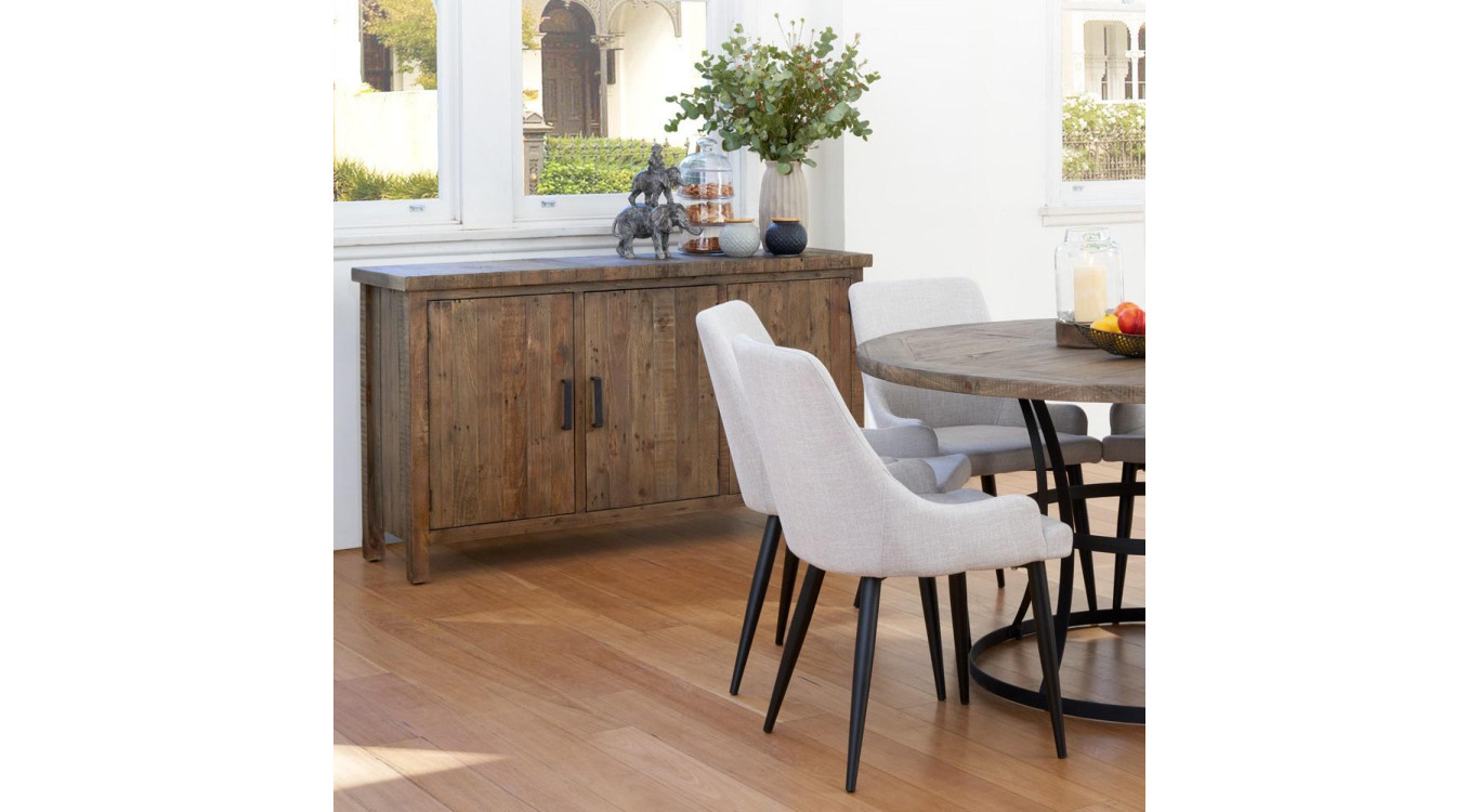 Meuble Bas Rangement Bois 150x45.5x86cm