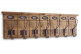 Garderobenhaken Holz 7 Haken Braun 73.5x7.5x21cm