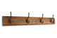 Garderobenhaken Holz 4 Haken Braun 97x7.5x17cm