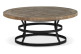 Runder Couchtisch Holz Braun 100x100x40.5cm