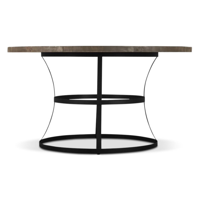 Table Ronde Bois Marron 140x140x75cm